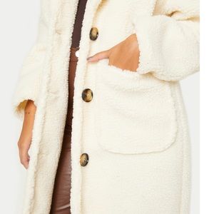 Prettylittlething Maxi Borg Coat